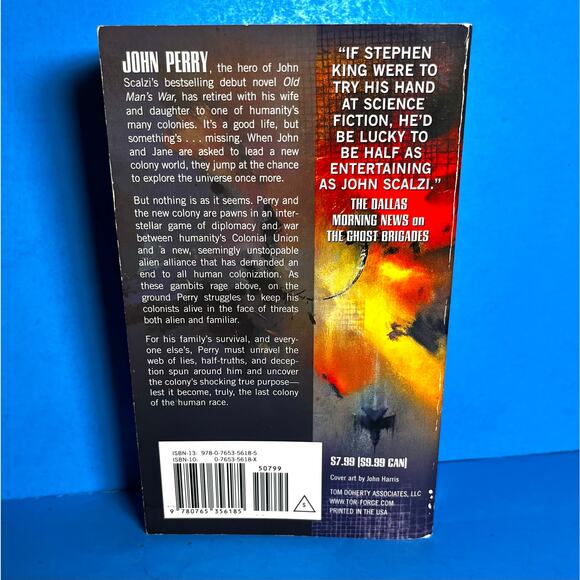 The Last Colony by John Scalzi (2007, Tor) Mass Market Paperback Sci-Fi Novel - Picture 2 of 8